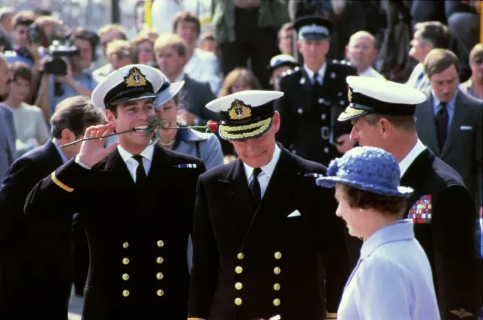 Framed Print : Prince Andrew with Queen Elizabeth and Prince Philip Framed Print : Prince Andrew with Queen Elizabeth and Prince Philip