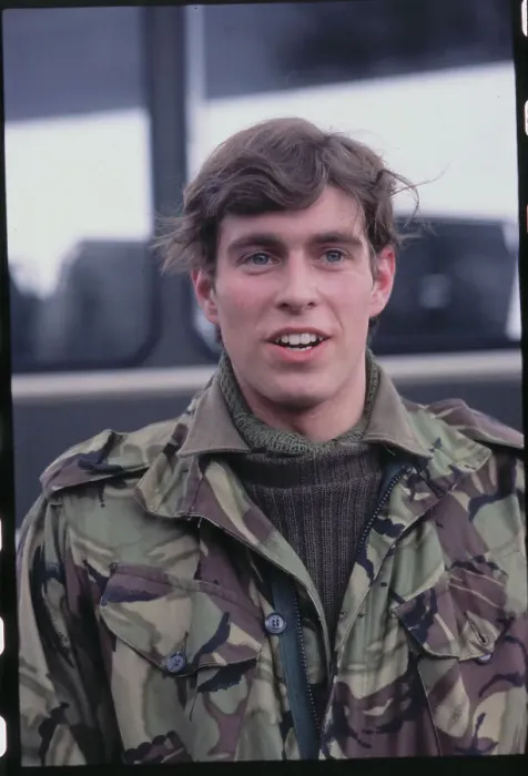 Framed Print : Prince Andrew Smiling in Military Uniform