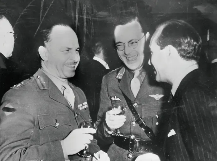 Framed Print : Prince Bernhard Laughing with Friends