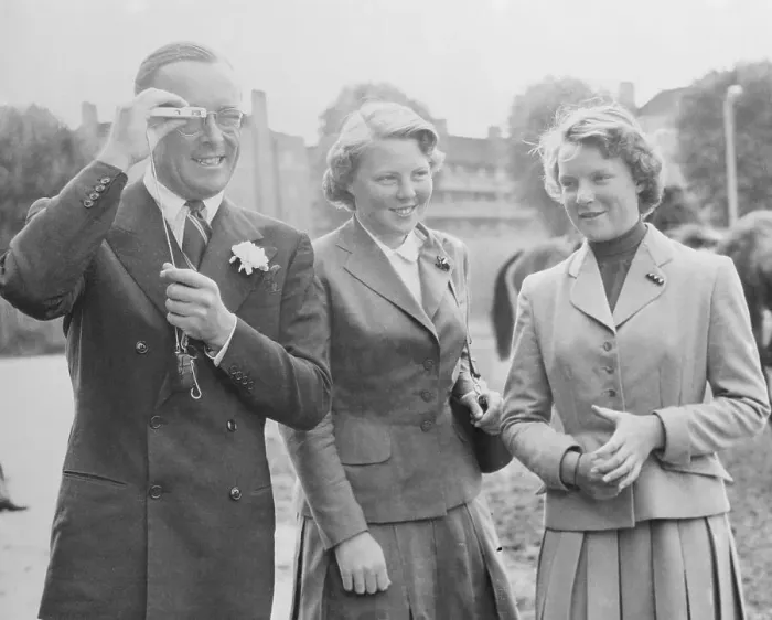 Framed Print : Prince Bernhard Taking a Photograph Framed Print : Prince Bernhard Taking a Photograph