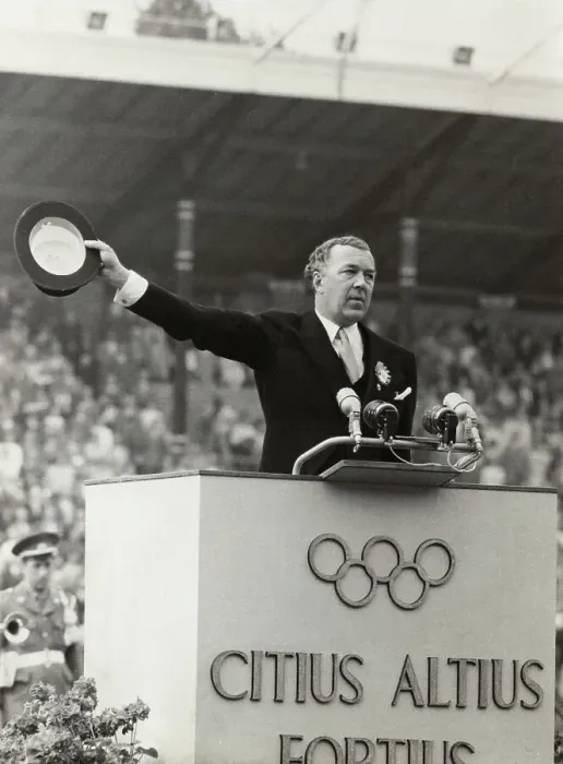 Framed Print : Prince Bertil at Olympic Games Framed Print : Prince Bertil at Olympic Games