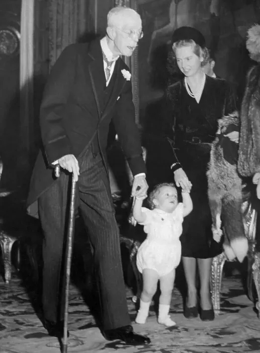 Framed Print : Prince Carl Gustaf with Mother and Grandfather Framed Print : Prince Carl Gustaf with Mother and Grandfather
