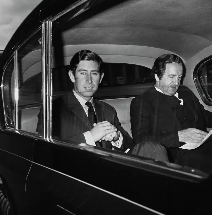 Framed Print : Prince Charles In Back Of Car Framed Print : Prince Charles In Back Of Car