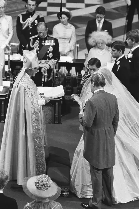Framed Print : Prince Charles, Diana and Earl Spencer in Front of Priest Framed Print : Prince Charles, Diana and Earl Spencer in Front of Priest