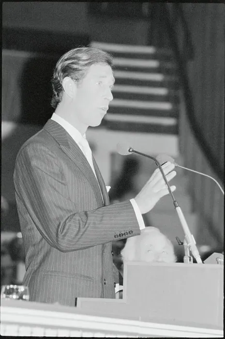 Framed Print : Prince Charles Giving Speech Framed Print : Prince Charles Giving Speech