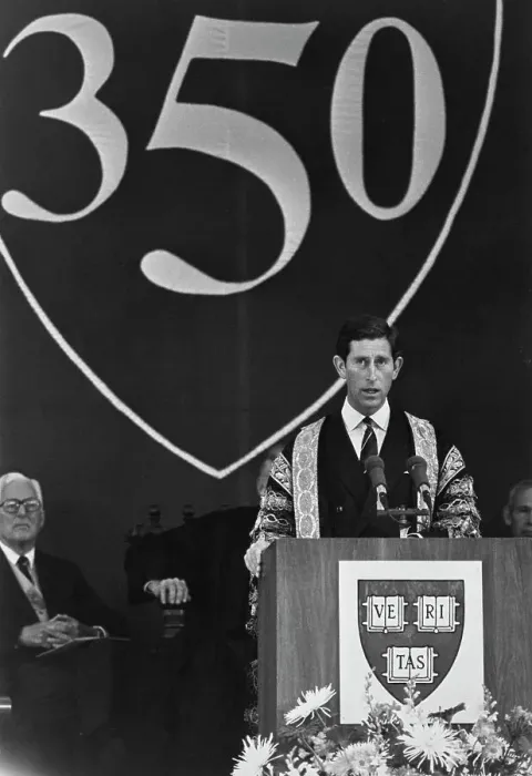 Framed Print : Prince Charles At Harvard University Framed Print : Prince Charles At Harvard University