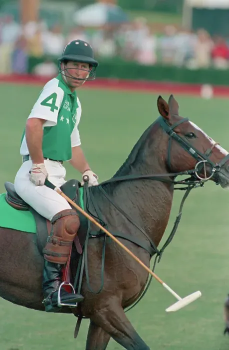 Framed Print : Prince Charles During a Polo Match Framed Print : Prince Charles During a Polo Match