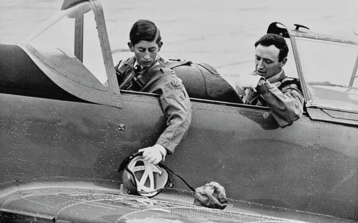 Framed Print : Prince Charles Takes His First Flying Lesson Framed Print : Prince Charles Takes His First Flying Lesson