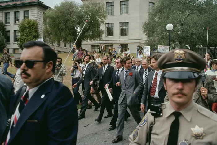 Framed Print : Prince Charles During Unrest In Berkeley Framed Print : Prince Charles During Unrest In Berkeley