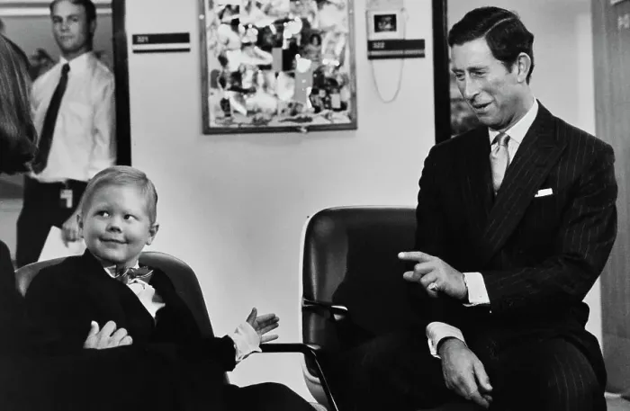 Framed Print : Prince Charles Visiting Paediatric Cancer Clinic Framed Print : Prince Charles Visiting Paediatric Cancer Clinic
