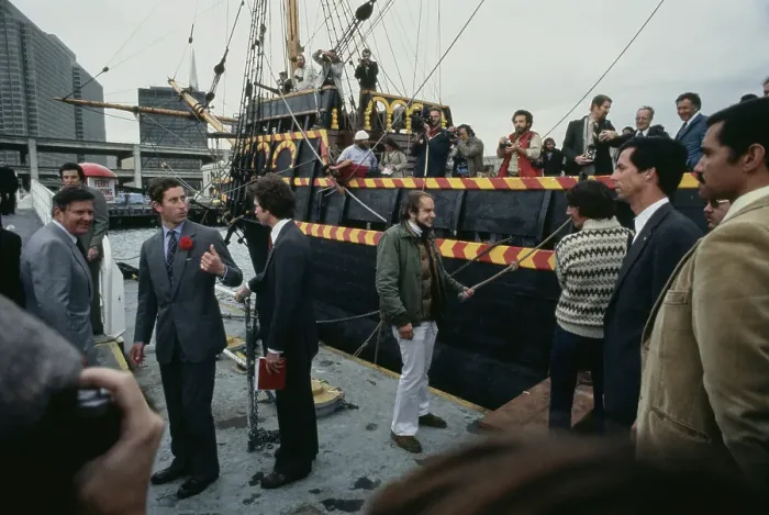 Framed Print : Prince Charles Visits The Golden Hind Framed Print : Prince Charles Visits The Golden Hind