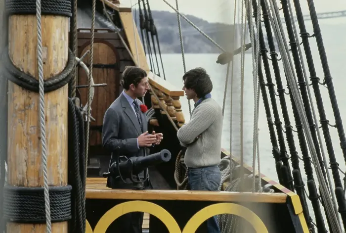 Framed Print : Prince Charles Visits The Golden Hind Framed Print : Prince Charles Visits The Golden Hind