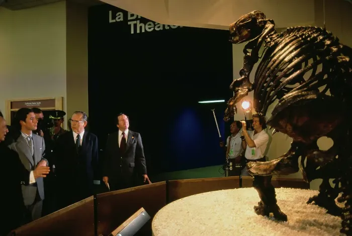 Framed Print : Prince Charles Visits La Brea Tar Pits and Museum Framed Print : Prince Charles Visits La Brea Tar Pits and Museum