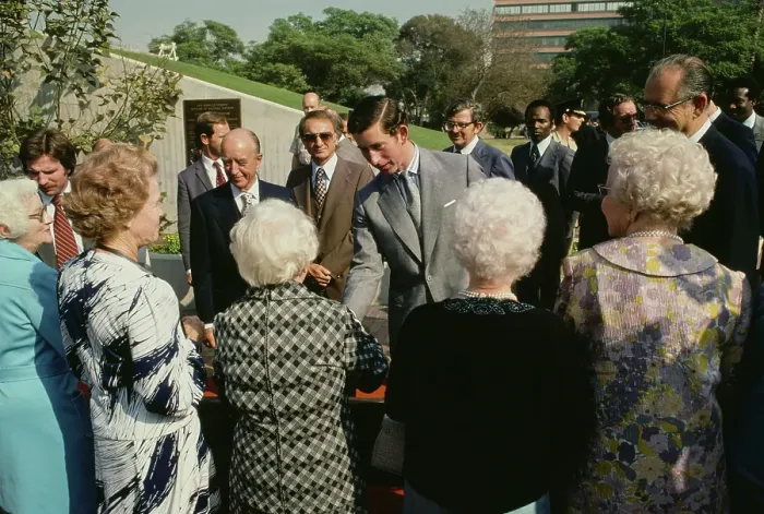Framed Print : Prince Charles Visits La Brea Tar Pits and Museum Framed Print : Prince Charles Visits La Brea Tar Pits and Museum
