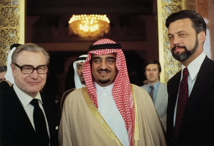 Framed Print : Prince Fahd with Acquaintances Framed Print : Prince Fahd with Acquaintances