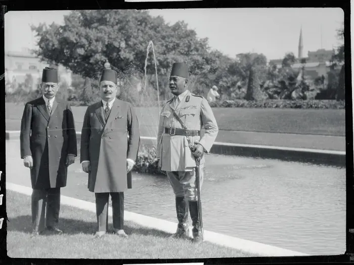Framed Print : Prince Fouad and King Chamberlain