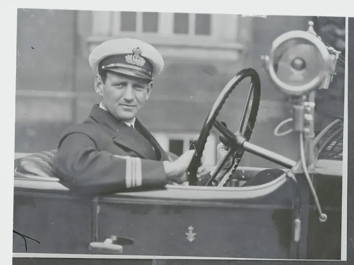 Framed Print : Prince Frederik Driving a Car Framed Print : Prince Frederik Driving a Car