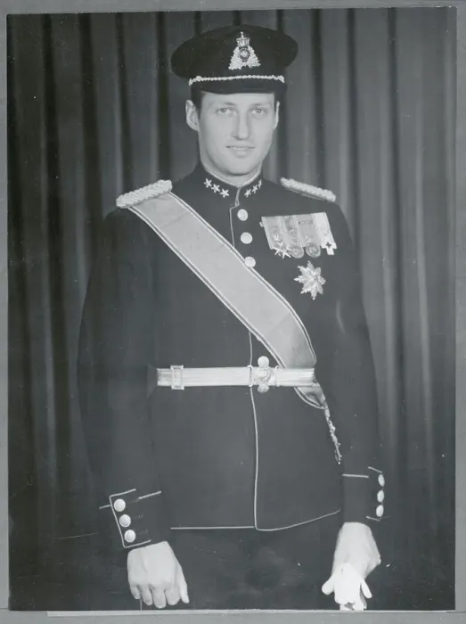 Framed Print : Prince Harald Smiling in Uniform Framed Print : Prince Harald Smiling in Uniform