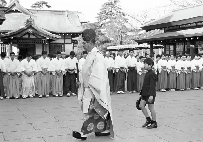 Framed Print : Prince Hiro in Ceremonial Procession Framed Print : Prince Hiro in Ceremonial Procession