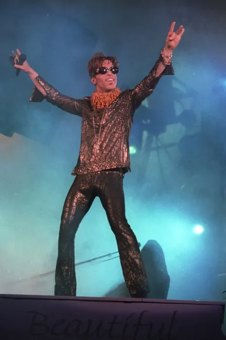 Framed Print : Prince Performs At The Hollywood Bowl