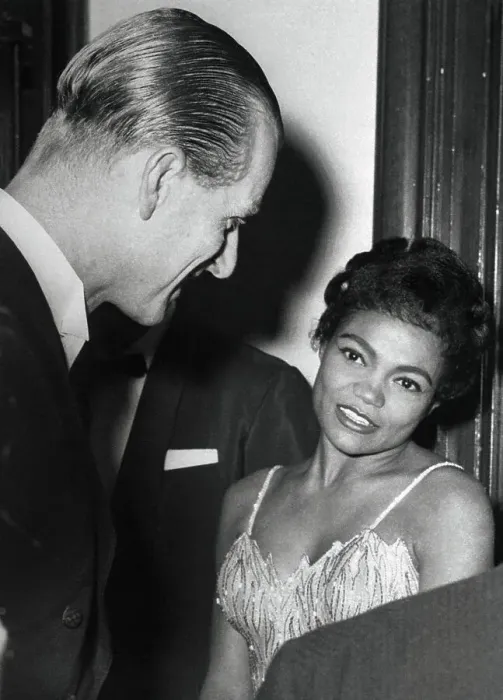 Framed Print : Prince Philip Talking with Eartha Kitt