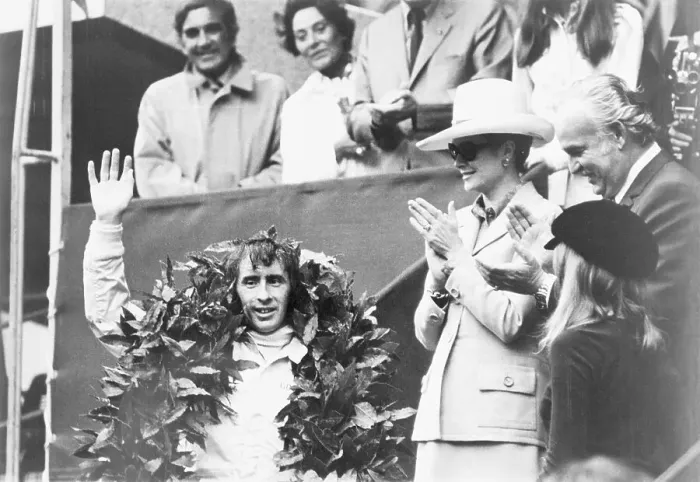 Framed Print : Prince and Princess Applauding Jackie Stewart Framed Print : Prince and Princess Applauding Jackie Stewart