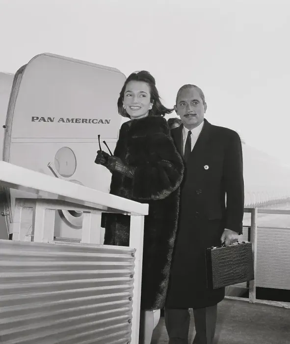 Framed Print : Prince and Princess Radziwill Waiting to Board Airplane Framed Print : Prince and Princess Radziwill Waiting to Board Airplane