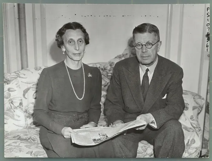 Framed Print : Prince and Princess of Sweden in 1947