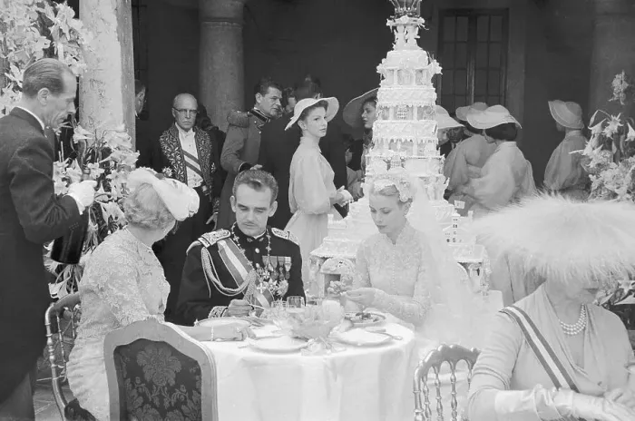 Framed Print : Prince Rainier and Grace Kelly Sitting With Guests Framed Print : Prince Rainier and Grace Kelly Sitting With Guests