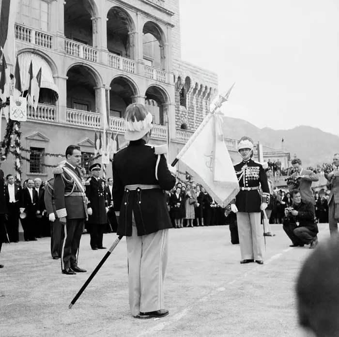 Framed Print : Prince Rainier III at Installation Ceremony Framed Print : Prince Rainier III at Installation Ceremony