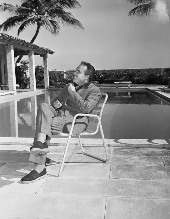 Framed Print : Prince Rainier III Relaxing Framed Print : Prince Rainier III Relaxing