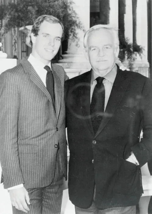 Framed Print : Prince Rainier with Son Prince Albert Framed Print : Prince Rainier with Son Prince Albert
