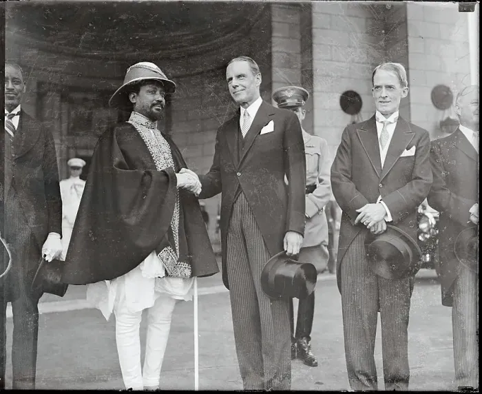 Framed Print : Prince Ras Desta Demtu Being Greeted Framed Print : Prince Ras Desta Demtu Being Greeted