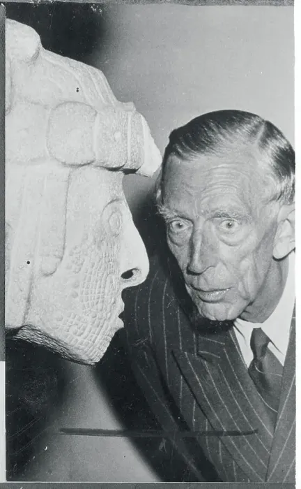 Framed Print : Prince William Studying a Sculpture Framed Print : Prince William Studying a Sculpture
