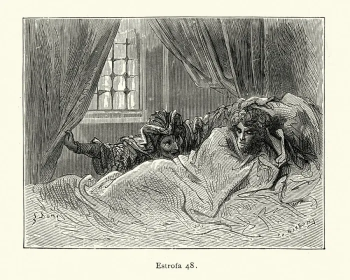 Framed Print : Princes enchanted sleep disturbed. Orlando Furioso Framed Print : Princes enchanted sleep disturbed. Orlando Furioso