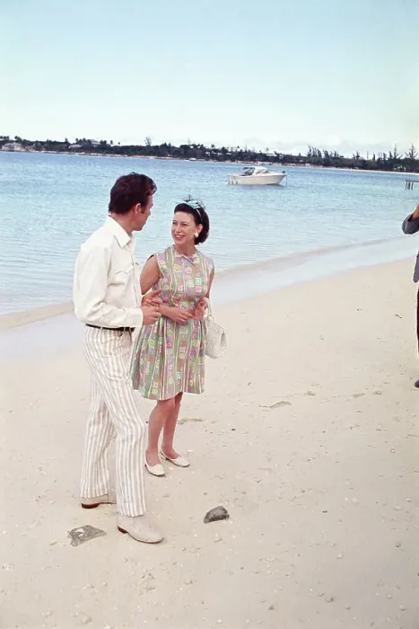 Framed Print : Princes Margaret and Lord Snowdon at the Beach Framed Print : Princes Margaret and Lord Snowdon at the Beach