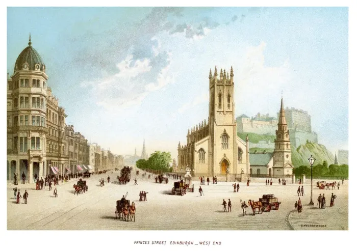 Framed Print : Princes Street, Edinburgh West End Framed Print : Princes Street, Edinburgh West End