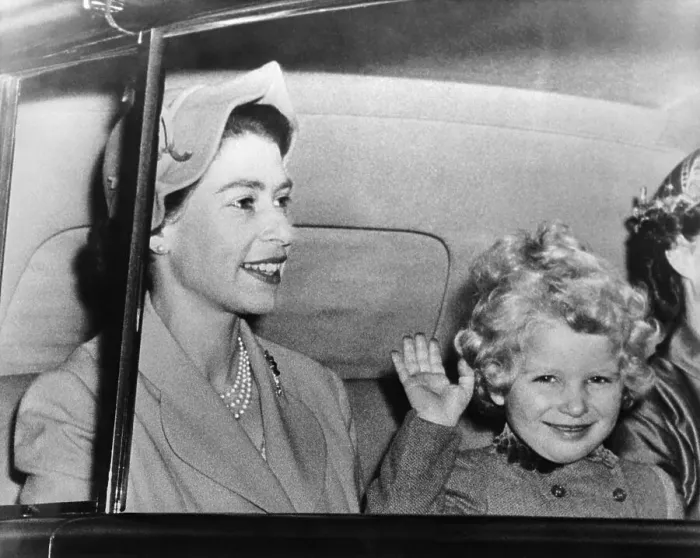 Framed Print : Princess Anne Waving Framed Print : Princess Anne Waving
