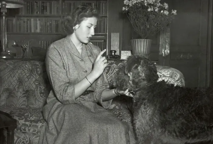 Framed Print : Princess Astrid with Her Dog