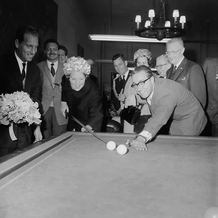 Framed Print : Princess Beatrix Playing Pool with Goossem Nusmeir Framed Print : Princess Beatrix Playing Pool with Goossem Nusmeir