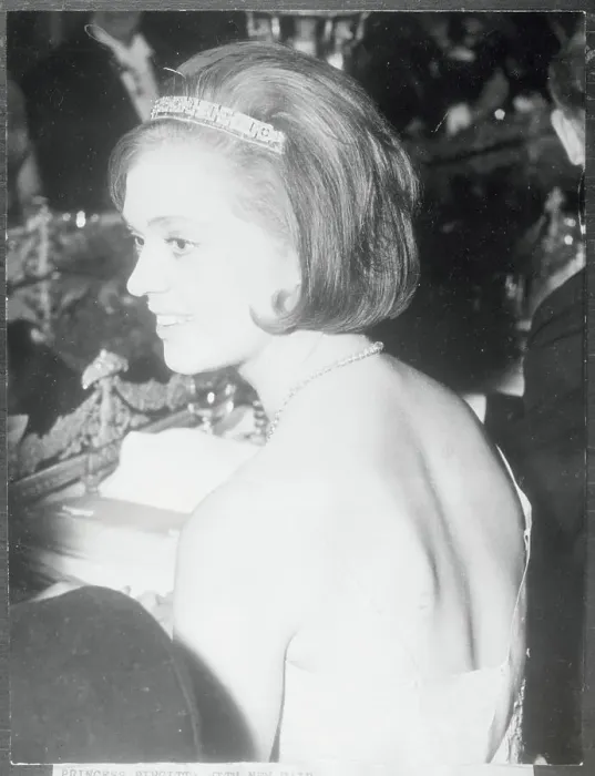 Framed Print : Princess Birgitta Wearing a New Hairdo Framed Print : Princess Birgitta Wearing a New Hairdo