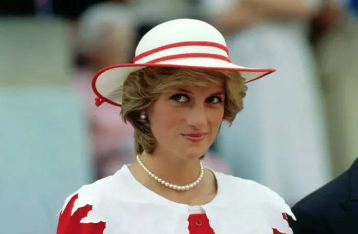 Framed Print : Princess Diana Wearing a Hat Framed Print : Princess Diana Wearing a Hat
