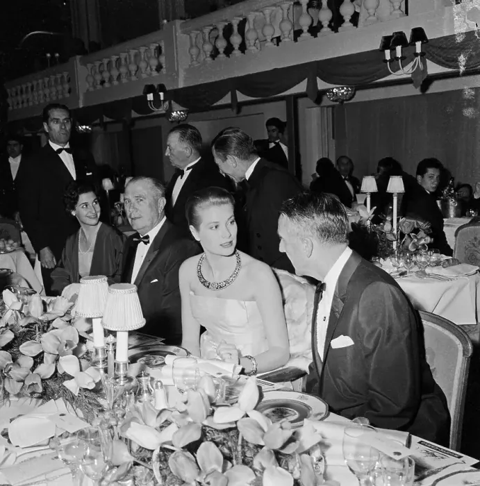 Framed Print : Princess Grace at a Dinner Framed Print : Princess Grace at a Dinner