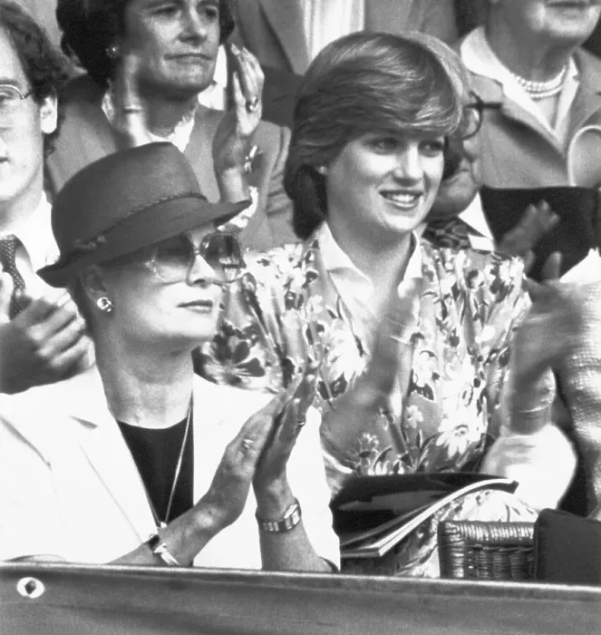 Framed Print : Princess Grace and Lady Diana Spencer Applauding Framed Print : Princess Grace and Lady Diana Spencer Applauding