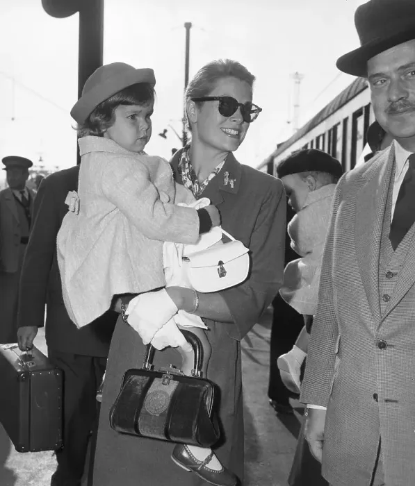 Framed Print : Princess Grace With Princess Caroline Framed Print : Princess Grace With Princess Caroline