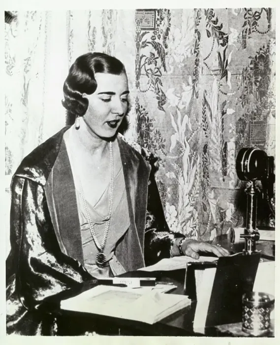 Framed Print : Princess Ingrid Making Radio Broadcast Framed Print : Princess Ingrid Making Radio Broadcast
