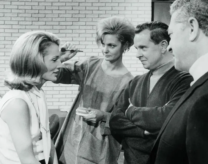 Framed Print : Princess Lee Radziwill Being Made up on Movie Set Framed Print : Princess Lee Radziwill Being Made up on Movie Set