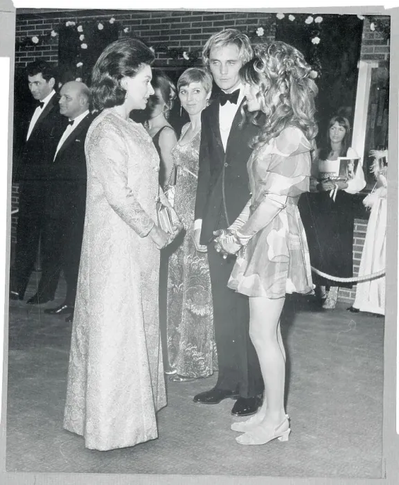 Framed Print : Princess Margaret Chatting with Actress Julie Christie Framed Print : Princess Margaret Chatting with Actress Julie Christie