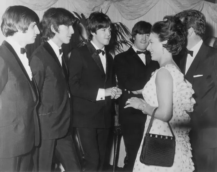 Framed Print : Princess Margaret and Lord Snowdon Meeting the Beatles Framed Print : Princess Margaret and Lord Snowdon Meeting the Beatles