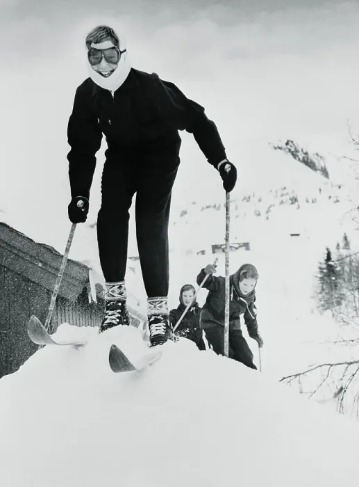 Framed Print : Princess Margareth Skiing Framed Print : Princess Margareth Skiing